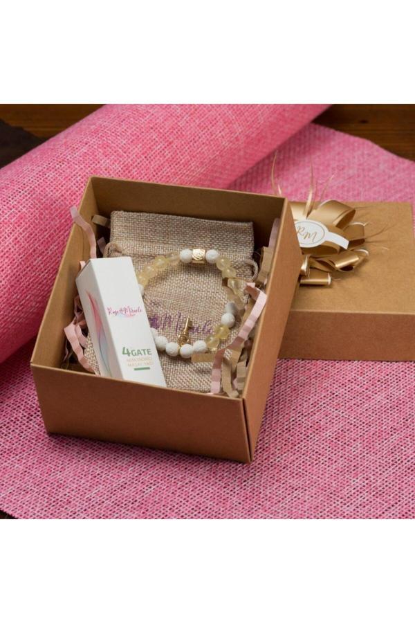 Rose Miracle 4Th Key Women Hediye Kutusu | Sevgi Kapısı Aromaterapi Yağı Ve Bileklik - Image 1