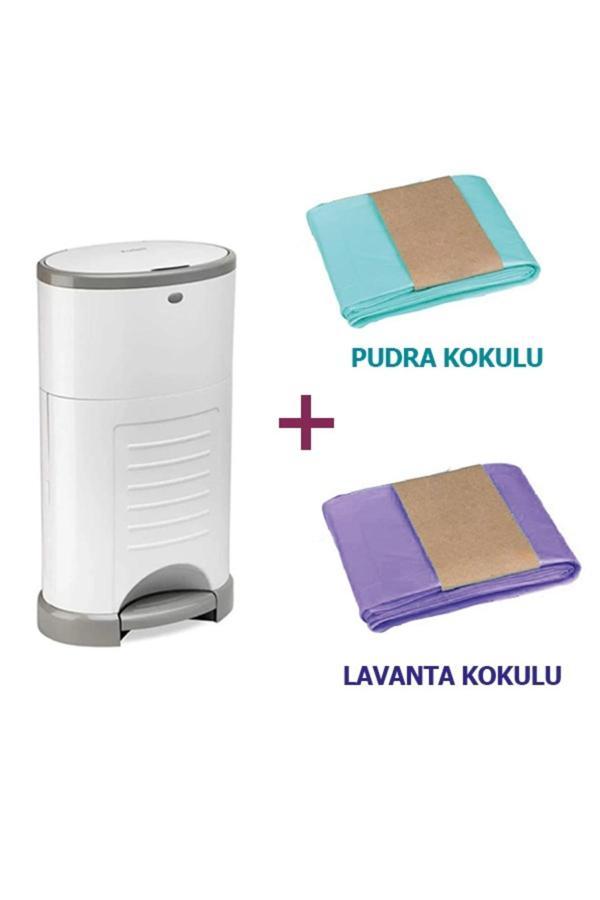 Korbell 16 Lt Bebek Bezi Çöp Kovası 495 Kapasiteli Lavanta Ve Pudra Kokulu Çöp Poşeti - Image 1
