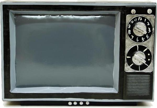 Televizyon Siyah Vintage Dekoratif Hediyelik - Image 1
