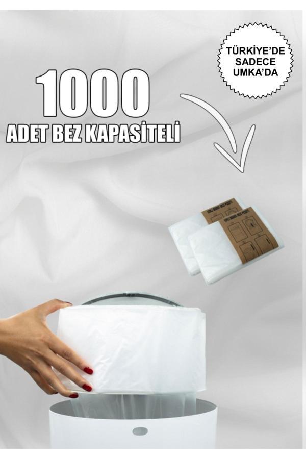 Korbell 15/16Lt Uyumlu Yerli Malı Muadil Çöp Poşeti - 2 Paket - 1000 Adet Bebek Bezi Kapasitesi - Image 1