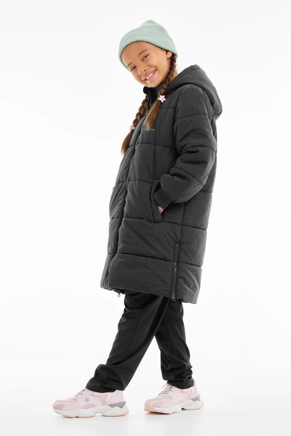 Lumberjack SONNE Dokuma Uzun Çocuk Mont Siyah - Image 1