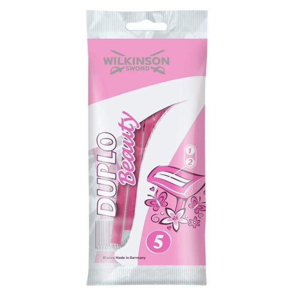 Wilkinson Sword Duplo Beauty 2 Bıçaklı Kadın Kullan At Tıraş Bıçağı 5 Adet - Image 1