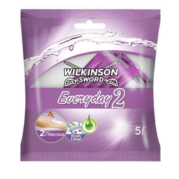Wilkinson Sword Everyday 2, Çift Bıçaklı Kadın Kullan At Tıraş Bıçağı 5 Adet - Image 1