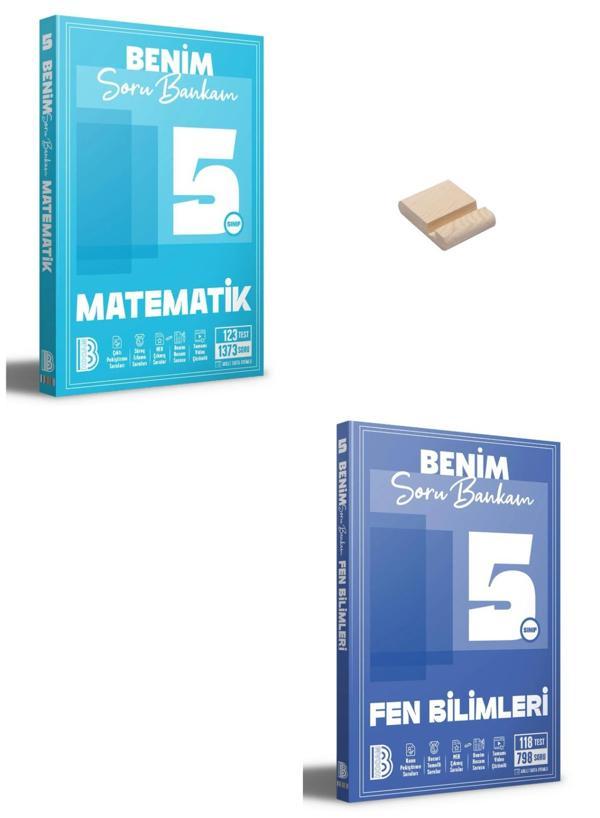 5. Sınıf Benim Soru Bankam Matematik ve Fen Bilimleri + Telefon Standı - Benim Hocam Yayınları - Image 1