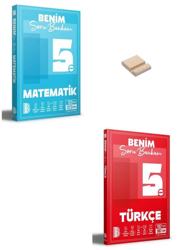 5. Sınıf Benim Soru Bankam Matematik ve Türkçe + Telefon Standı - Benim Hocam Yayınları - Image 1