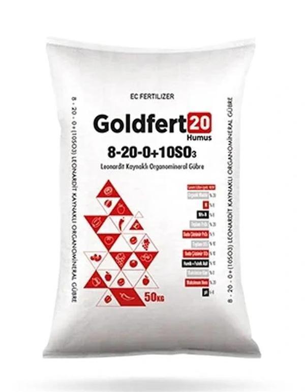 Goldfert 20 Humus 8-20-0+(10SO3) 50Kg Leonardit Kaynaklı Organomineral Gübre - Image 1