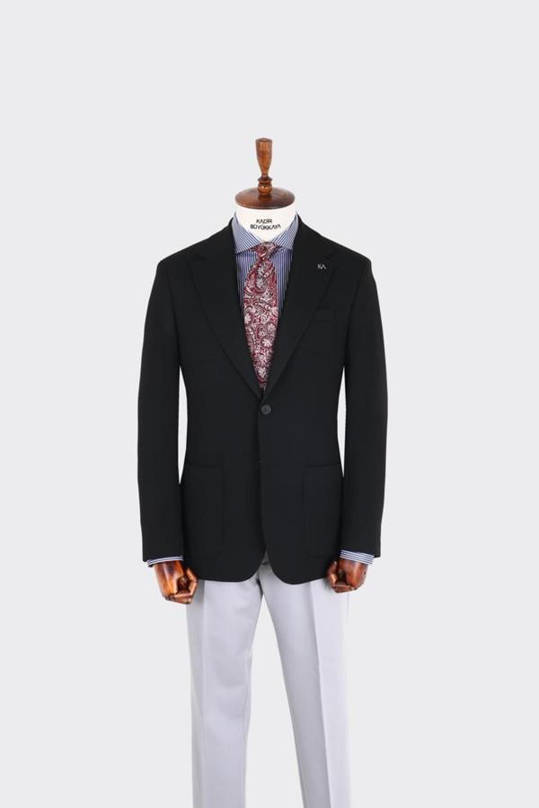 Kırlangıç Yaka Erkek Ceket-KAX5531S - Image 1