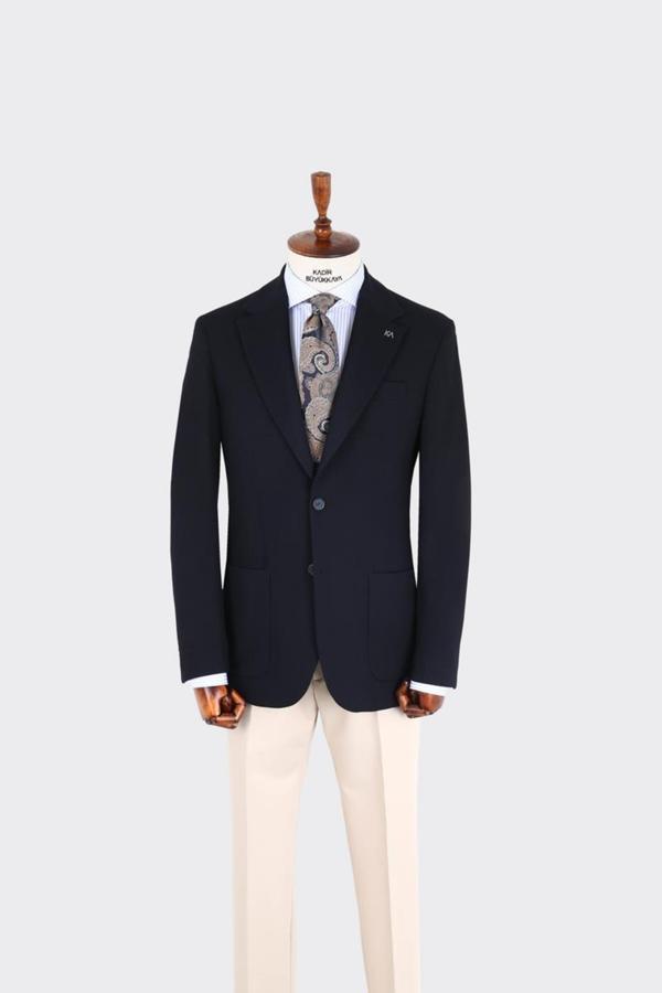 Kırlangıç Yaka Erkek Ceket-KAX5531S - Image 1