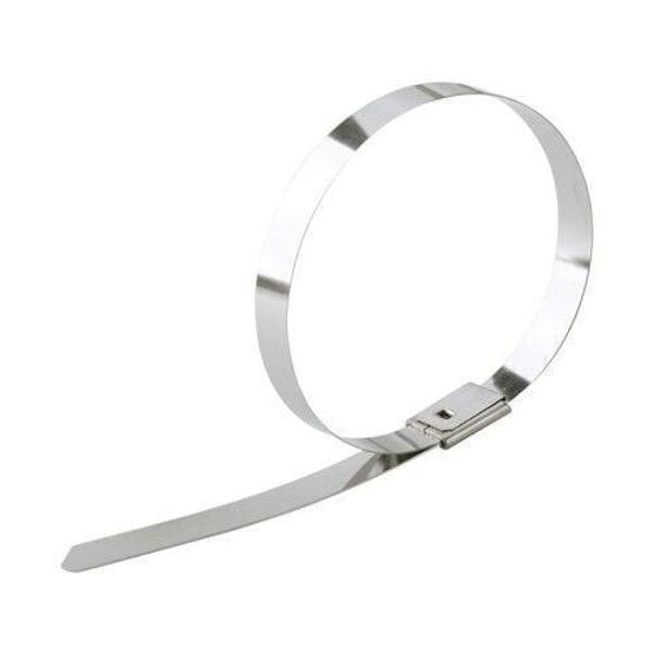 Paslanmaz Çelik Kablo Bağı Cırt Kelepçe 7,9X300 Metalik 304 kalite Tork 100 'Lü Paket - Image 1