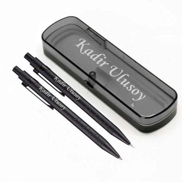 Özel Hediye Kutulu Kurşun ve Tükenmez Kalem Seti - Image 1