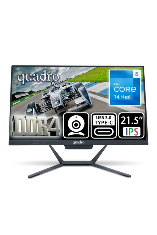 Quadro Stark H424D5 145165 23.8" Ips Ci5 14400 16Gb Ddr5 512Gb Ssd Ob Vga Freedos Aıo Type C-Usb - Image 1