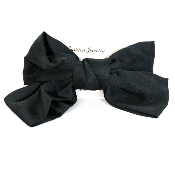 Biem Saten Fiyonk Toka Siyah - Image 1