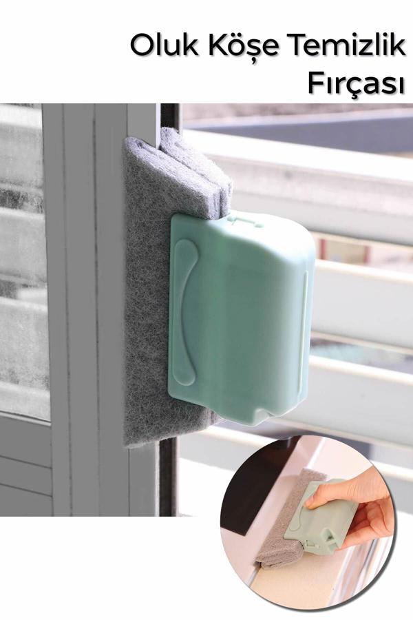 Mucit Home 1 Adet Pencere Oluğu Dip Köşe Temizleme Fırçası | Oluklu Fırça - Image 1