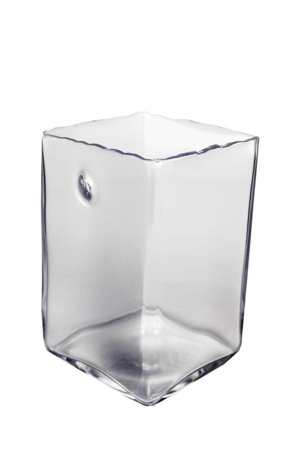 Paşabahçe El İmalatı Sabit Üfleme Kare Vazo 1 Adet 23591 - Image 1