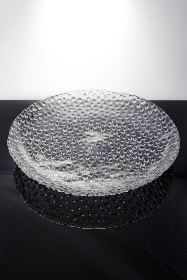 Paşabahçe Denizlicam El İmalatı Kristal Damla Desenli Tabak 1 Adet 205027 24133 - Image 1