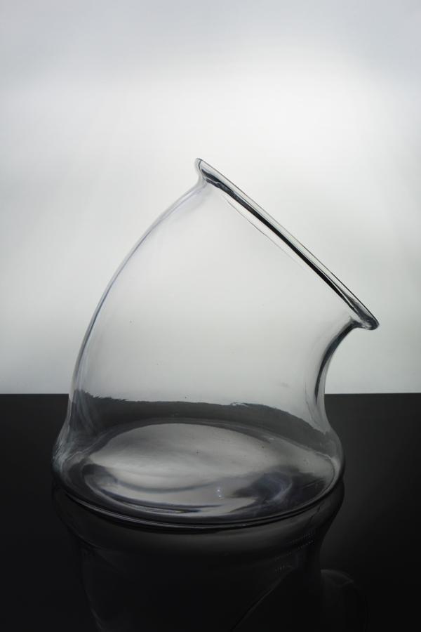 Paşabahçe Denizli Cam El İmalatı Eğik Vazo 1003121 23011 - Image 1