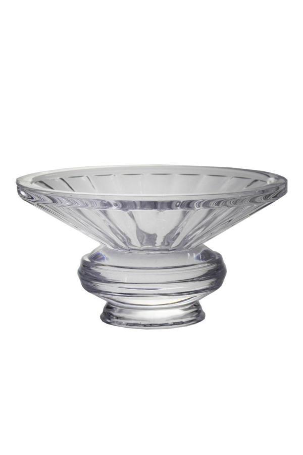 Paşabahçe Kristal El İmalatı Gravurlu Ayak Oval Kase 24244 - Image 1