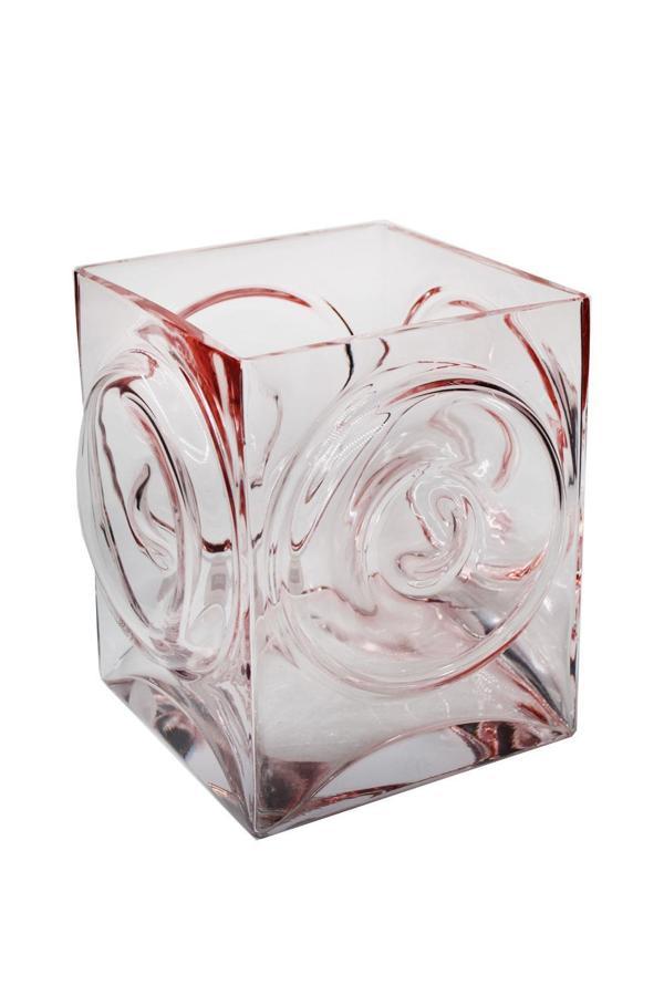 Paşabahçe Denizlicam El imalatı Kristal Kare Dekoratif Vazo 16769 - Image 1