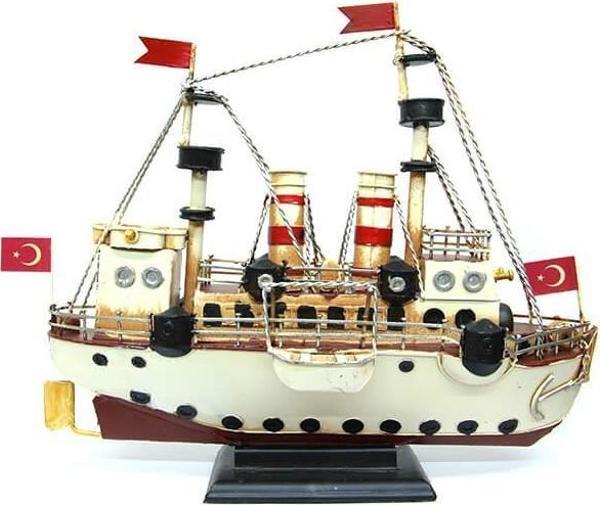 Metal Gemi Biblo Dekoratif Hediyelik - Image 1