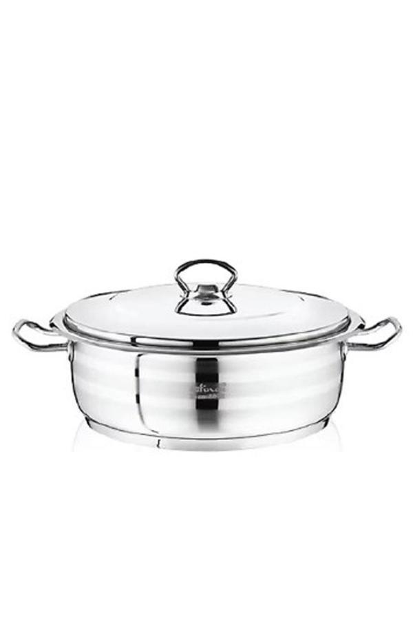 Safinox Flavia 32x10 Cm Kısa Çelik İndiksyon Tencere - Image 1