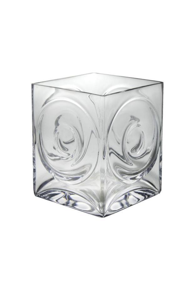 Paşabahçe Denizlicam El imalatı Kristal Kare Dekoratif Vazo 16769 - Image 1