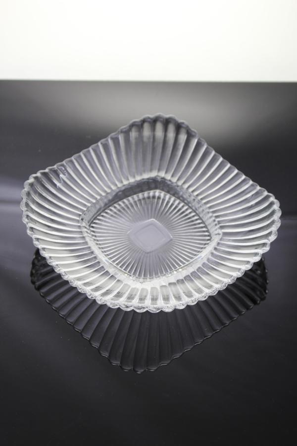 Paşabahçe Denizlicam El İmalatı Kristal 2'li  Kare Kase 640012 24091 - Image 1