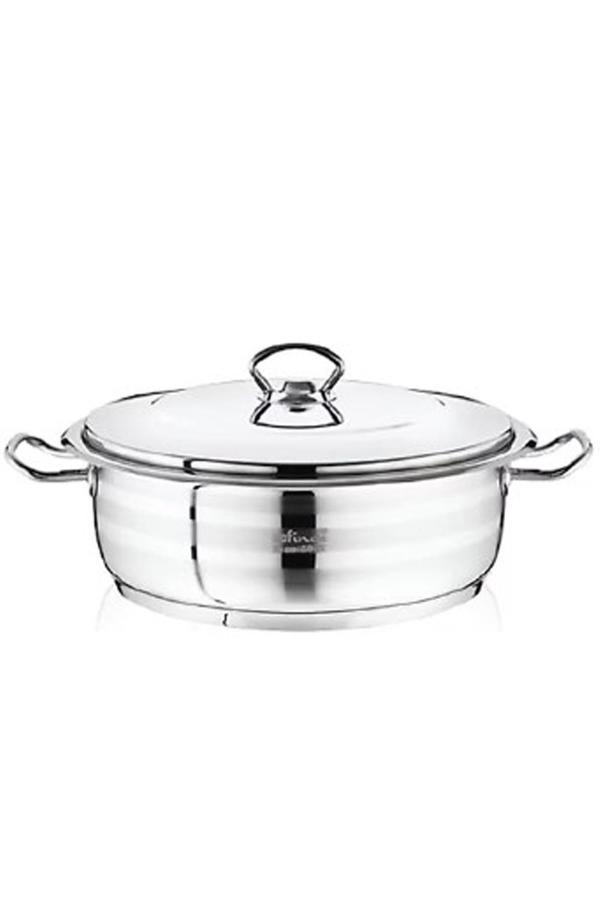 Safinox Flavia Çelik Kısa Tencere 36x13 Cm-12 Litre - Image 1