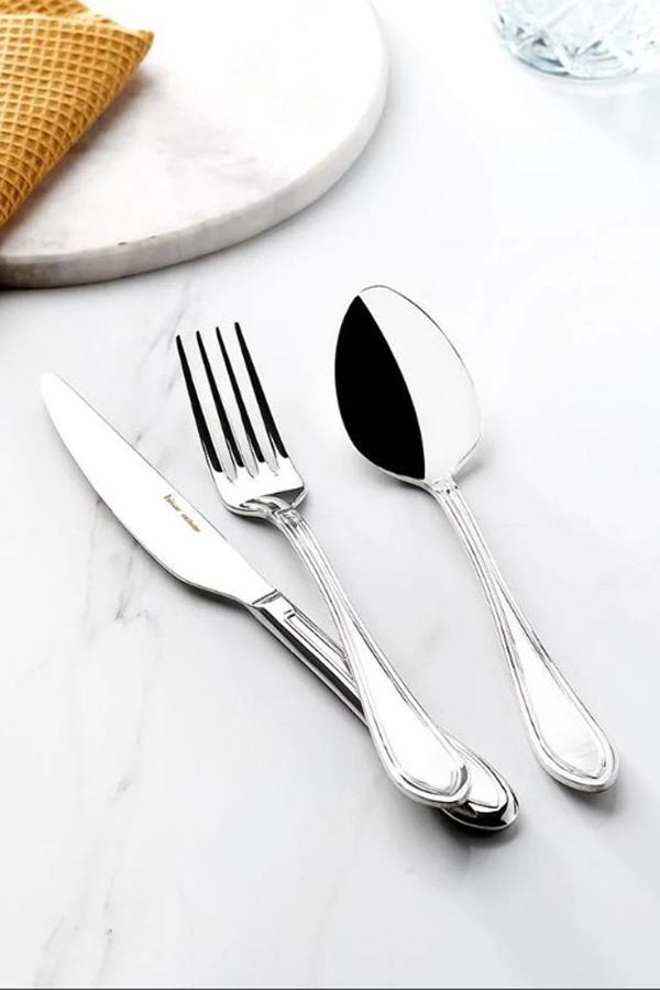 Hisar Avşa 84 Parça Çelik Çatal Kaşık Bıçak Seti - Image 1