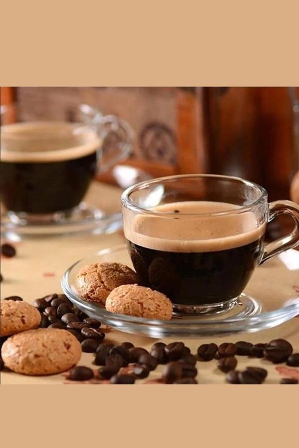 Paşabahçe 97984 Espresso Fincan-Türk Kahve Fincan Takımı 6'lı 90 cc - Image 1