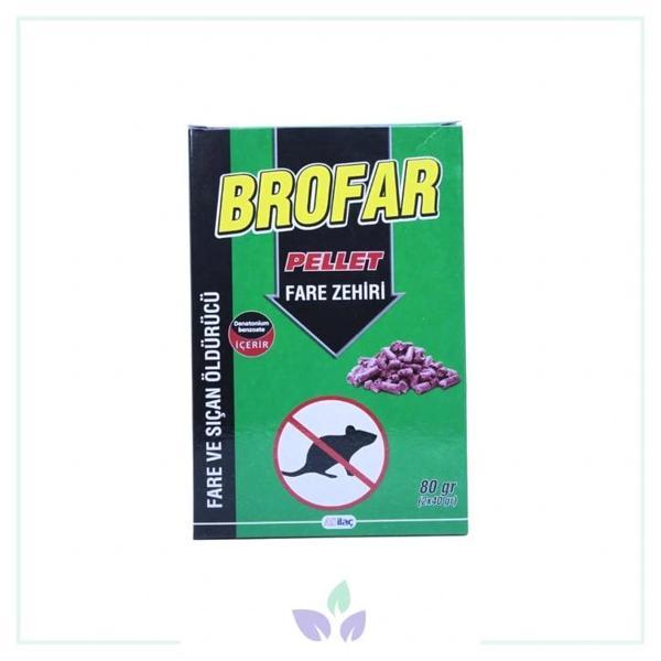Brofar Pelet Fare ve Sıçan Öldürücü Yem 80gr - Image 1