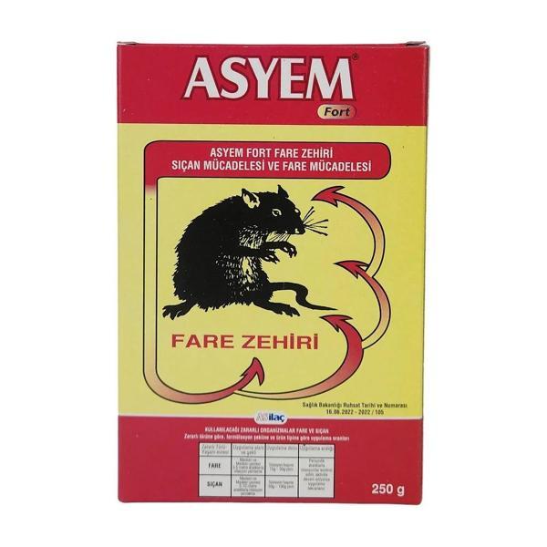 Asyem Kırık Buğday Fare ve Sıçanlara Karşı Zehir 250gr - Image 1