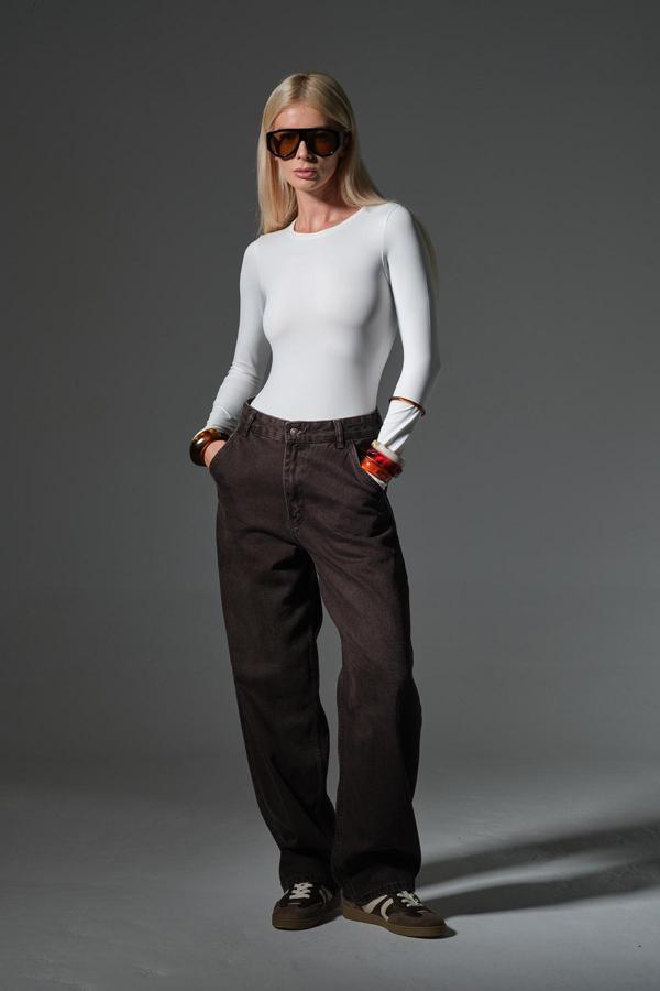 Bol Kesim Ekstra Yüksek Bel Balloon fit baggy Jean Kot Salaş Kadın Pantolon @Cuneo Balon - Image 1