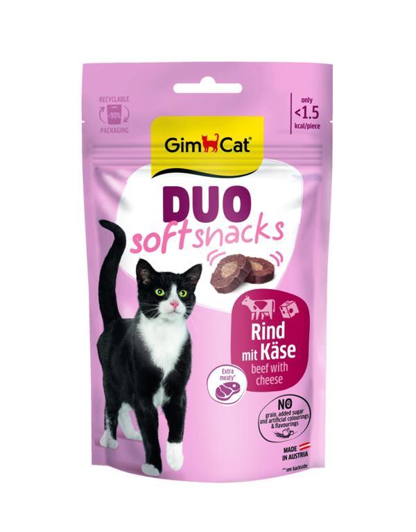 GimCat Duo Soft Snacks Beef with Cheese Kedi Ödülü 50 Gr - Image 1