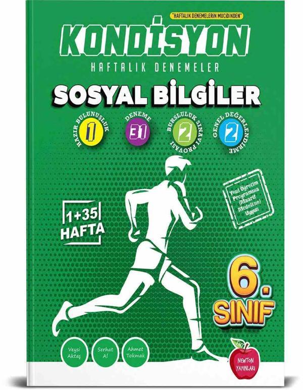 Newton Yayınları 6. Sınıf Sosyal Bilgiler Kondisyon Denemeleri Yeni Maarif - Newton Yayınları - Image 1