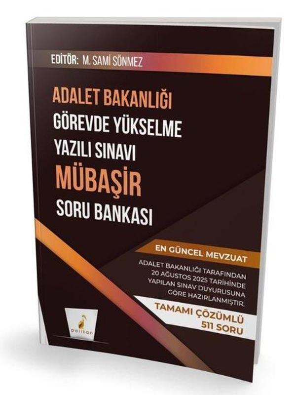 GYS Adalet Bakanlığı Görevde Yükselme Yazılı Sınavı Mübaşir Soru Bankası - Pelikan Yayınları - Image 1