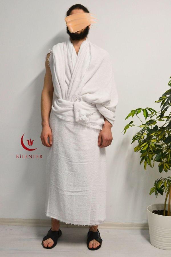 Pamuk Hac İhramı – Dikişsiz, Antibakteriyel ve Terletmeyen Yapı - Image 1