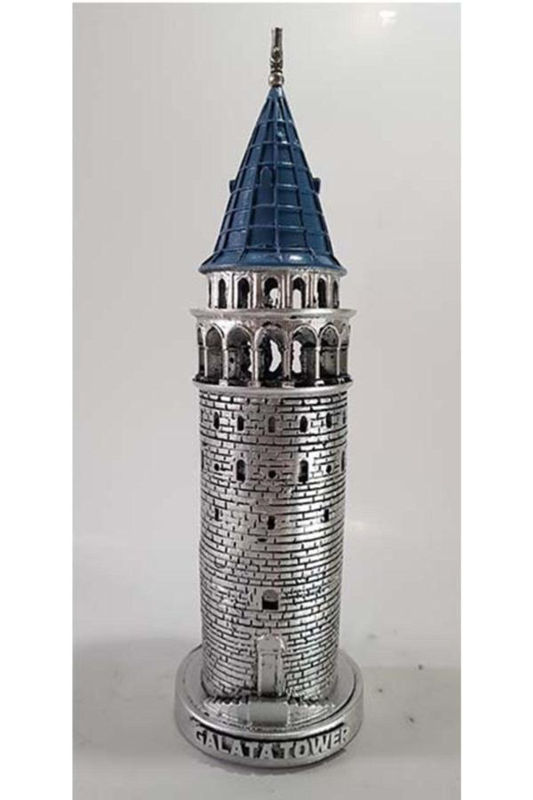 Hediye Seviyorum Galata Kulesi Biblo Gümüş 29 Cm - Image 1