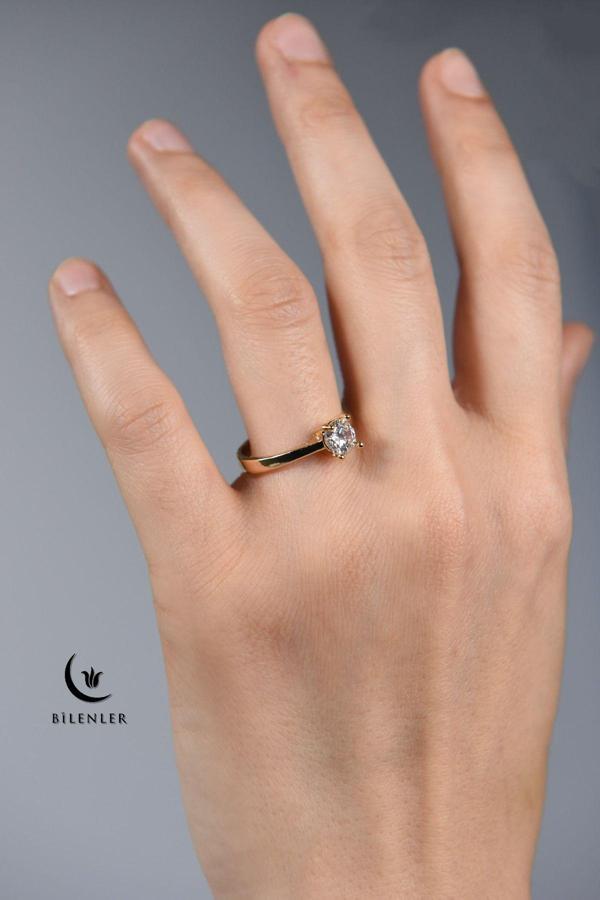 Kadın Taşlı Metal Yüzük Uzun Ömürlü,Şık Tasarım (24’lü kutu) - Image 1