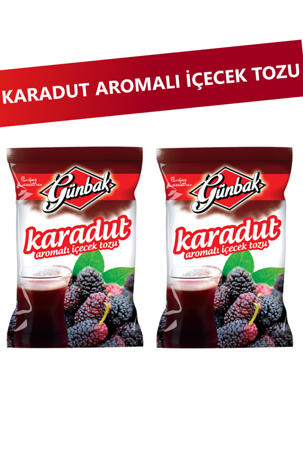 Günbak Karadut Aromalı Toz İçecek 250 gr x 2 Adet - Image 1