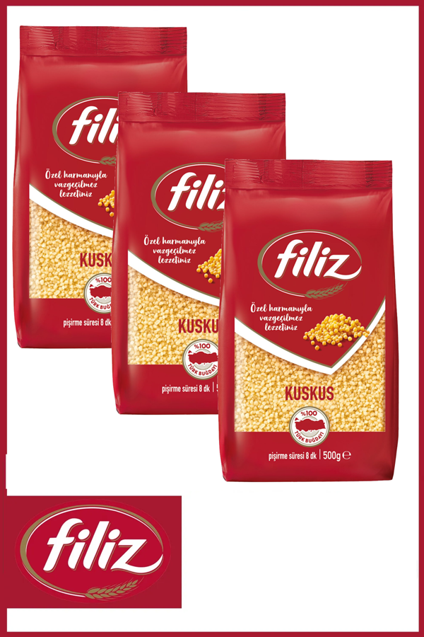 Filiz Kuskus Makarna 500 gr X 3 Adet - Image 1