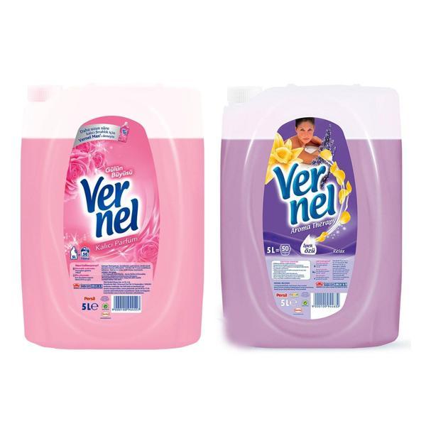 Vernel Çamaşır Yumuşatıcı 5 Lt Relax ve Gülün Büyüsü 2 li - Image 1