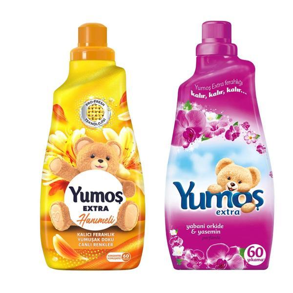 Yumoş Extra Konstantre Yumuşatıcı 1440 ml Hanımeli ve Yabani Orkide 2 li - Image 1