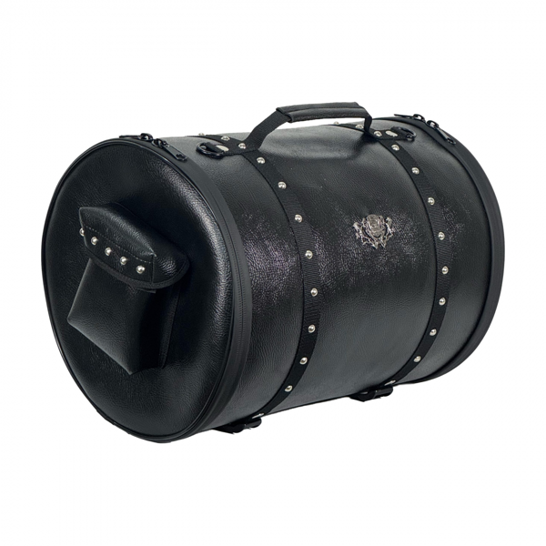 TEX 87 DERİ SİLİNDİR ARKA ÇANTA SİYAH - Image 1