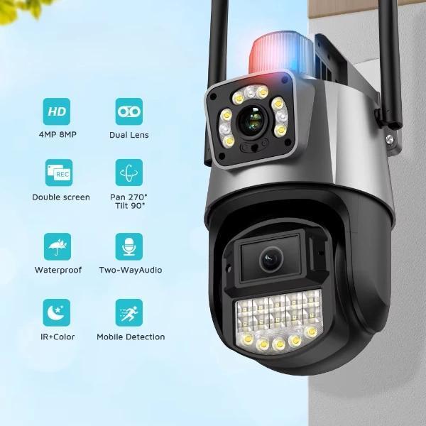 MDB Çakarlı Çift Lensli Dış Mekan Güvenlik Kamerası - Image 1