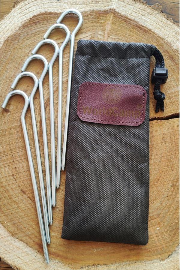 Worldcamp Çadır Tarp Kazığı 5Mm 20Cm Galvanizli 6 Adet - Image 1