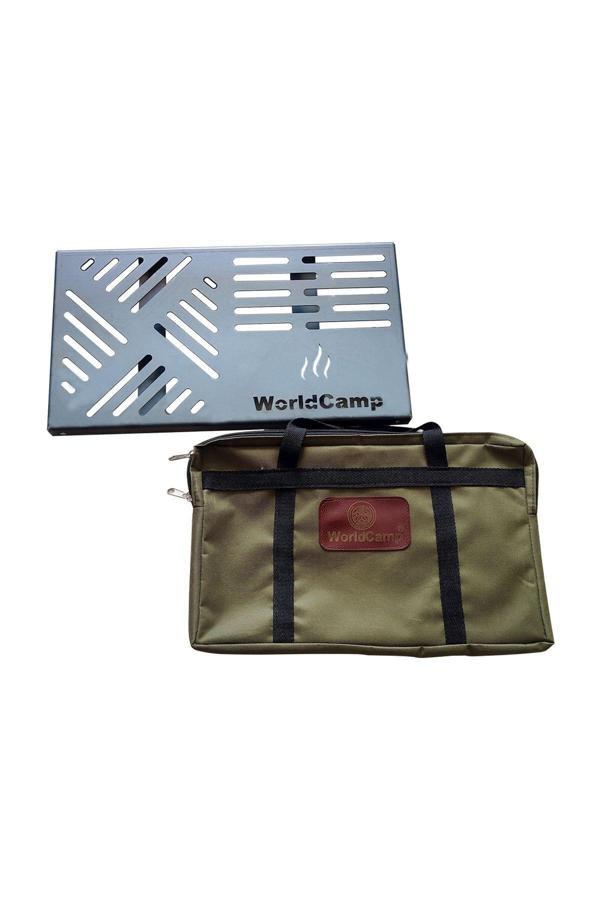 Worldcamp Katlanabilir Çelik Ateş Üstü Izgara Büyük Boy - Image 1