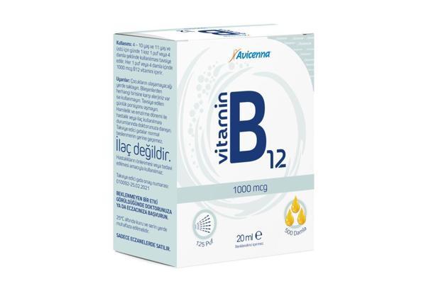 Avicenna Vitamin B12 Sprey 1000 mcg 20 ml - Image 1