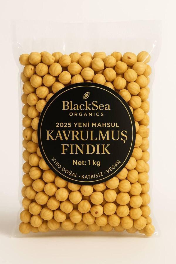 Blacksea Organics 2025 Yeni Mahsul Kavrulmuş Fındık 1 Kg – Doğal Ve Katkısız Rize Fındığı - Image 1