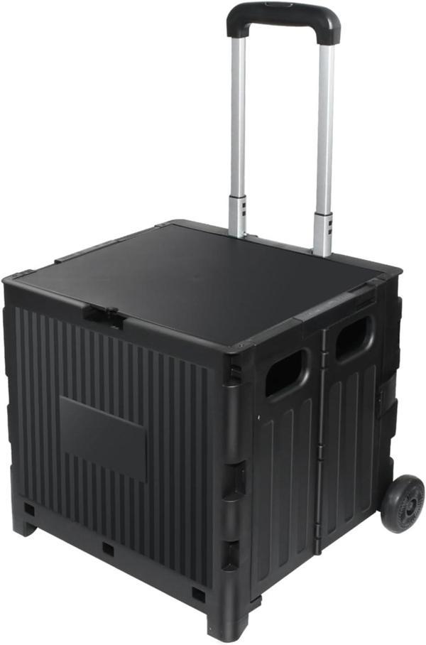 Valkyrie Katlanabilir İki Tekerlekli Alışveriş ve Depolama Çantası – Kapaklı Teleskopik Çekme Kolu Kamp Plaj Çok Amaçlı - Image 1