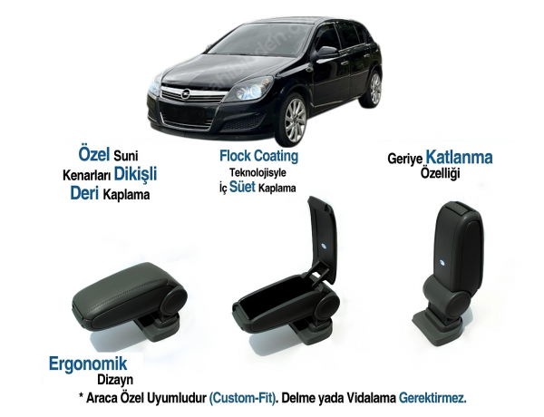 OPEL ASTRA H ARACA ÖZEL KOL DAYAMA VİDASIZ KOLÇAK 2004 2005 2006 2007 - Image 1